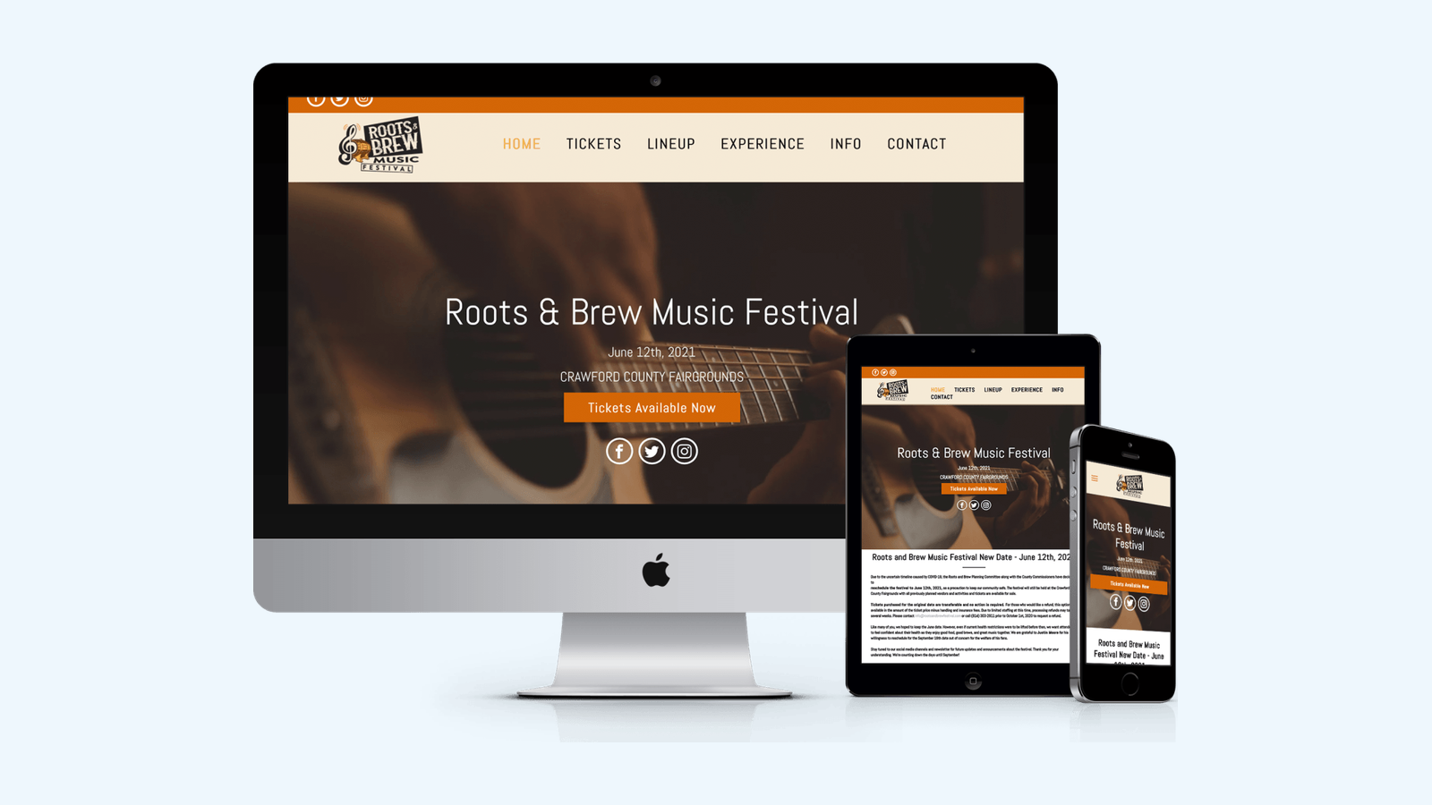 Breweries website design example