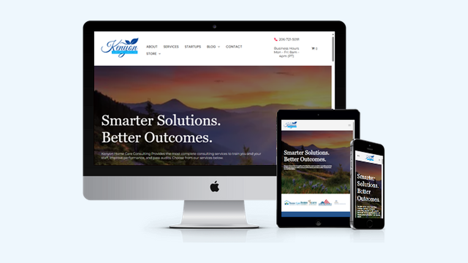 Consultants website design example