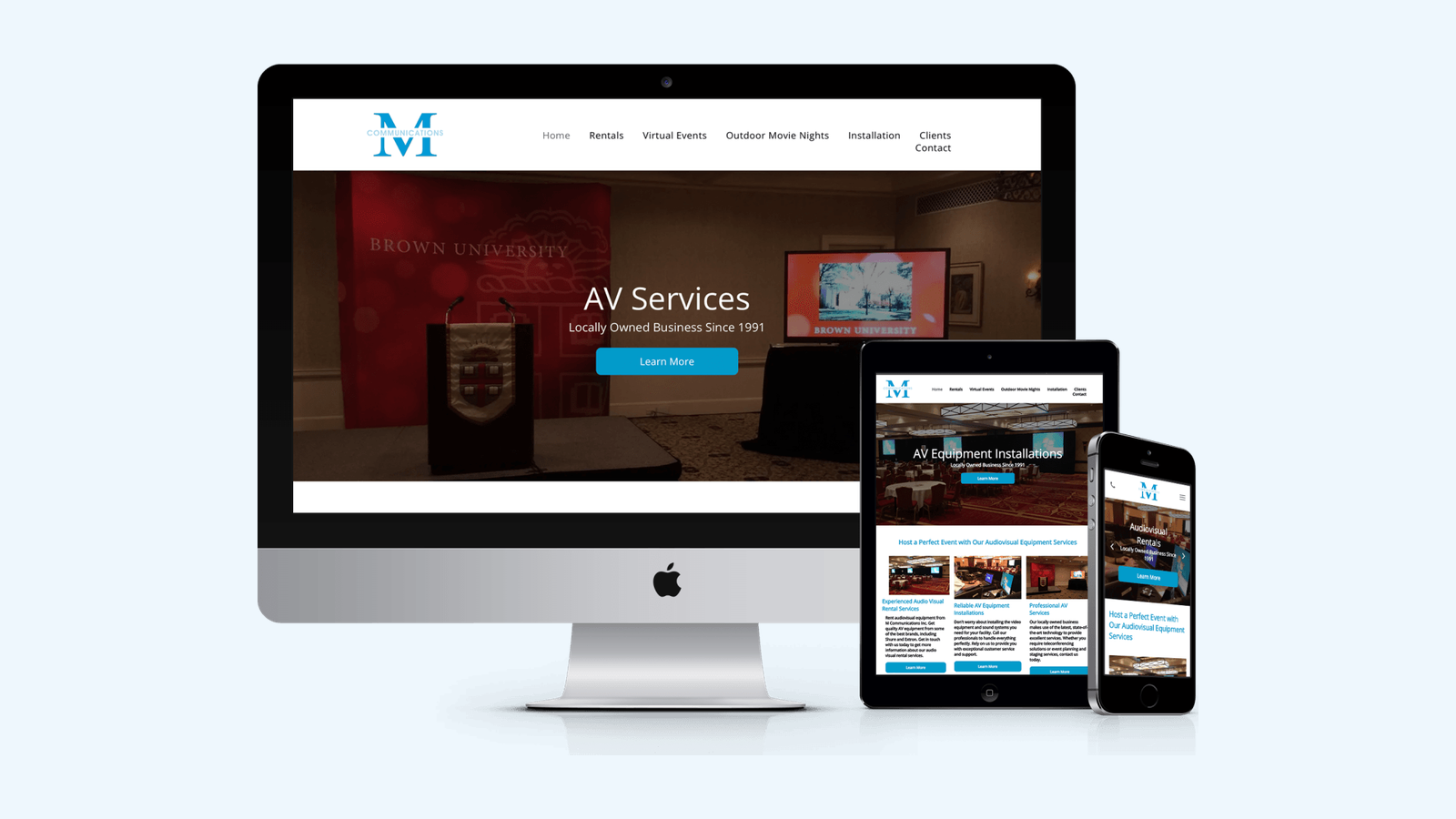 Managed Service Providers website design example