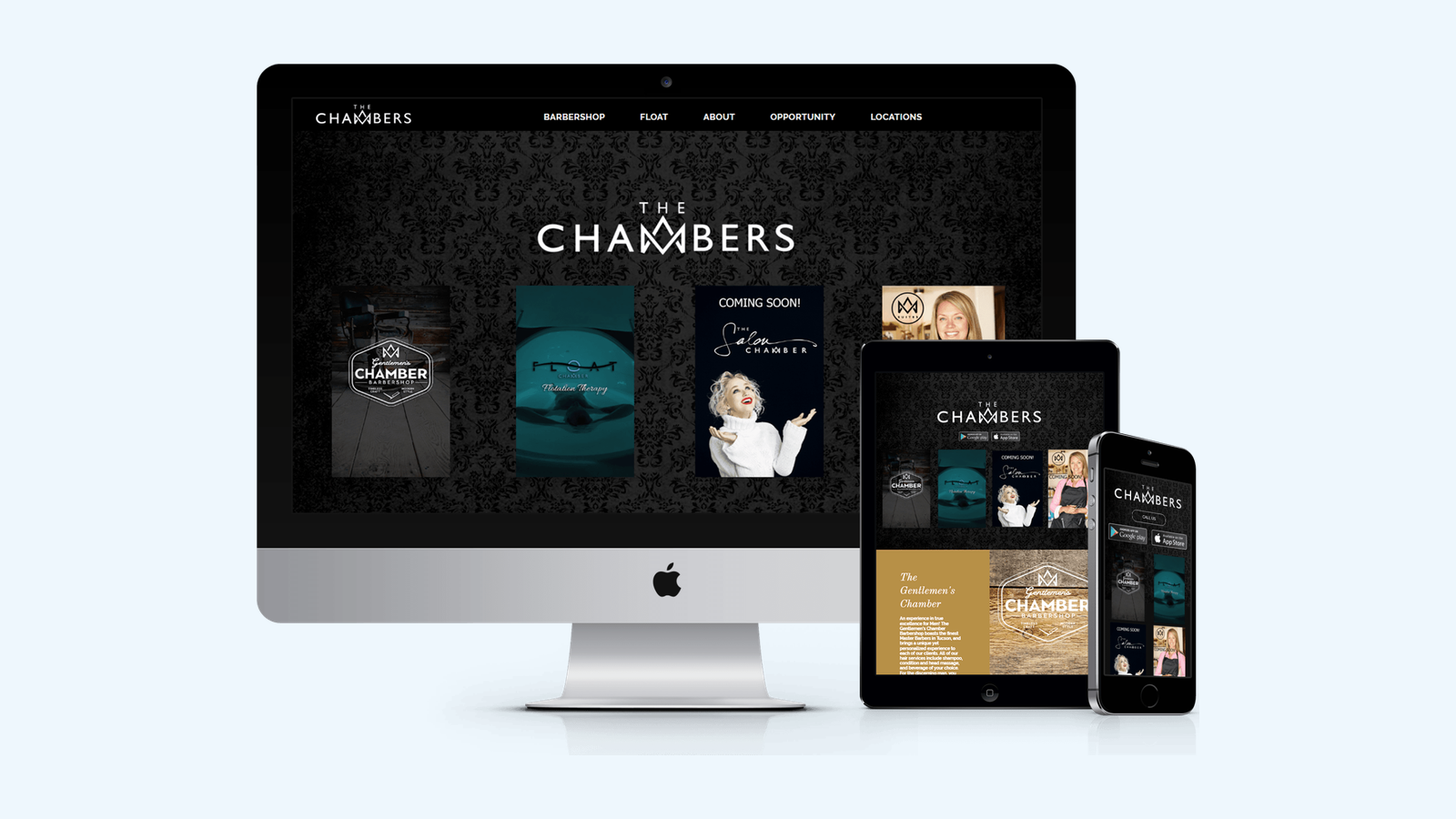 Shopping Mall website design example