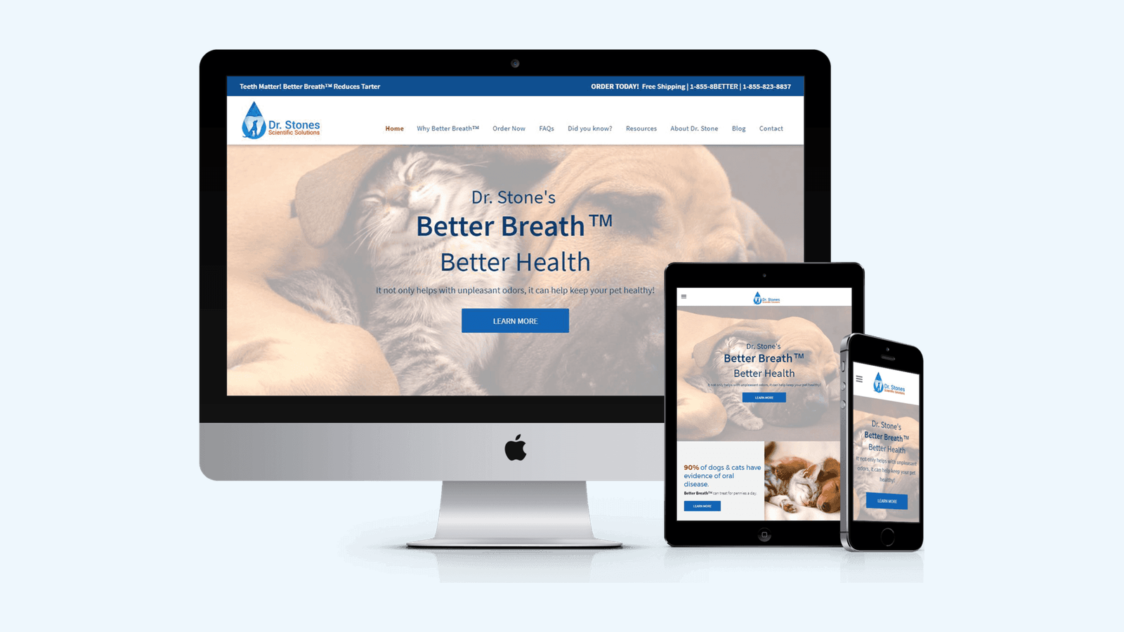 Veterinary Clinics website design example