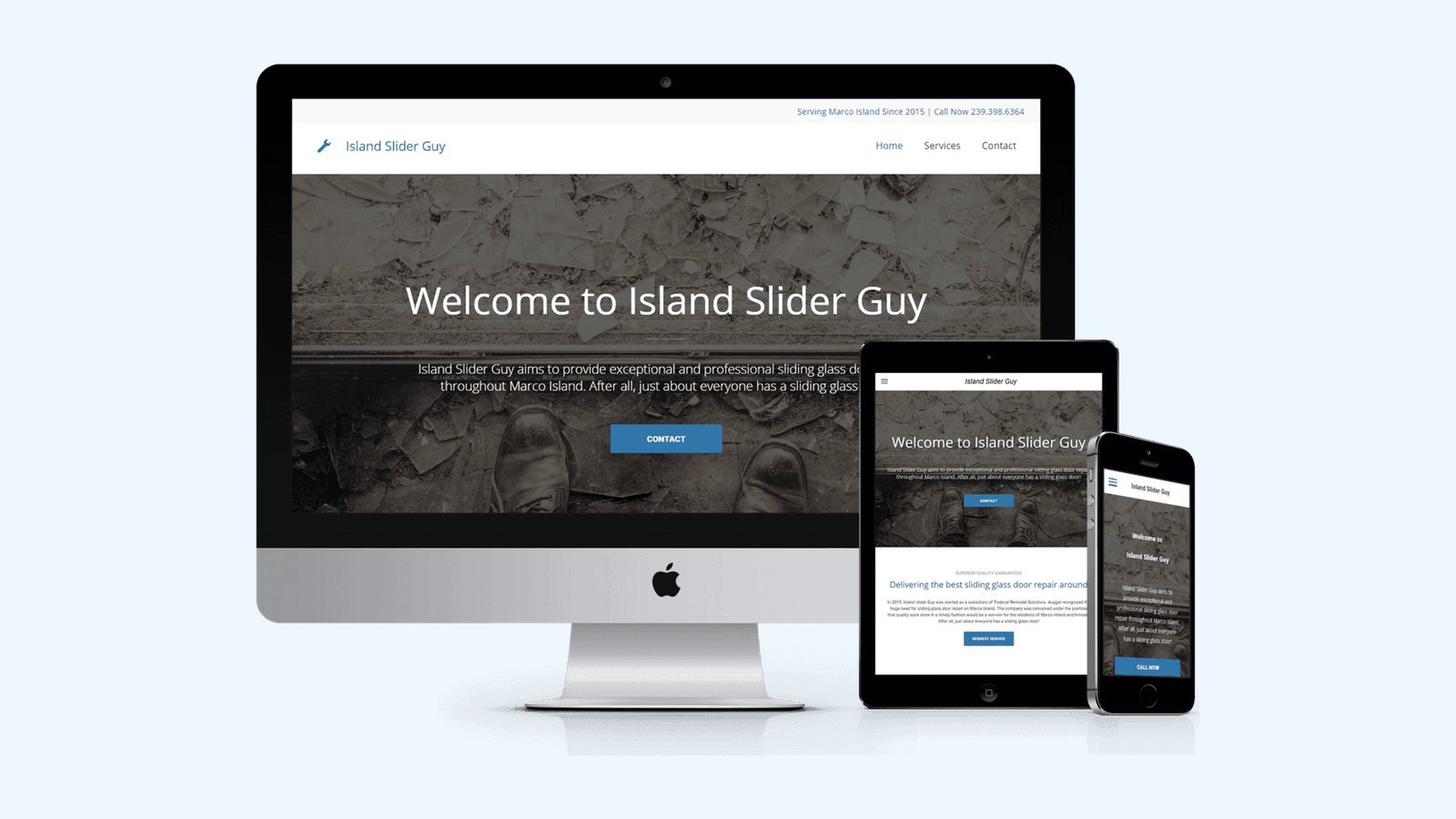 Window Door Companies website design example